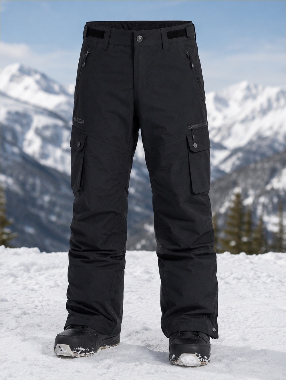 Men’s Ocean & Earth Water Resistant Ski Snow Pants Black Size XL 41/43